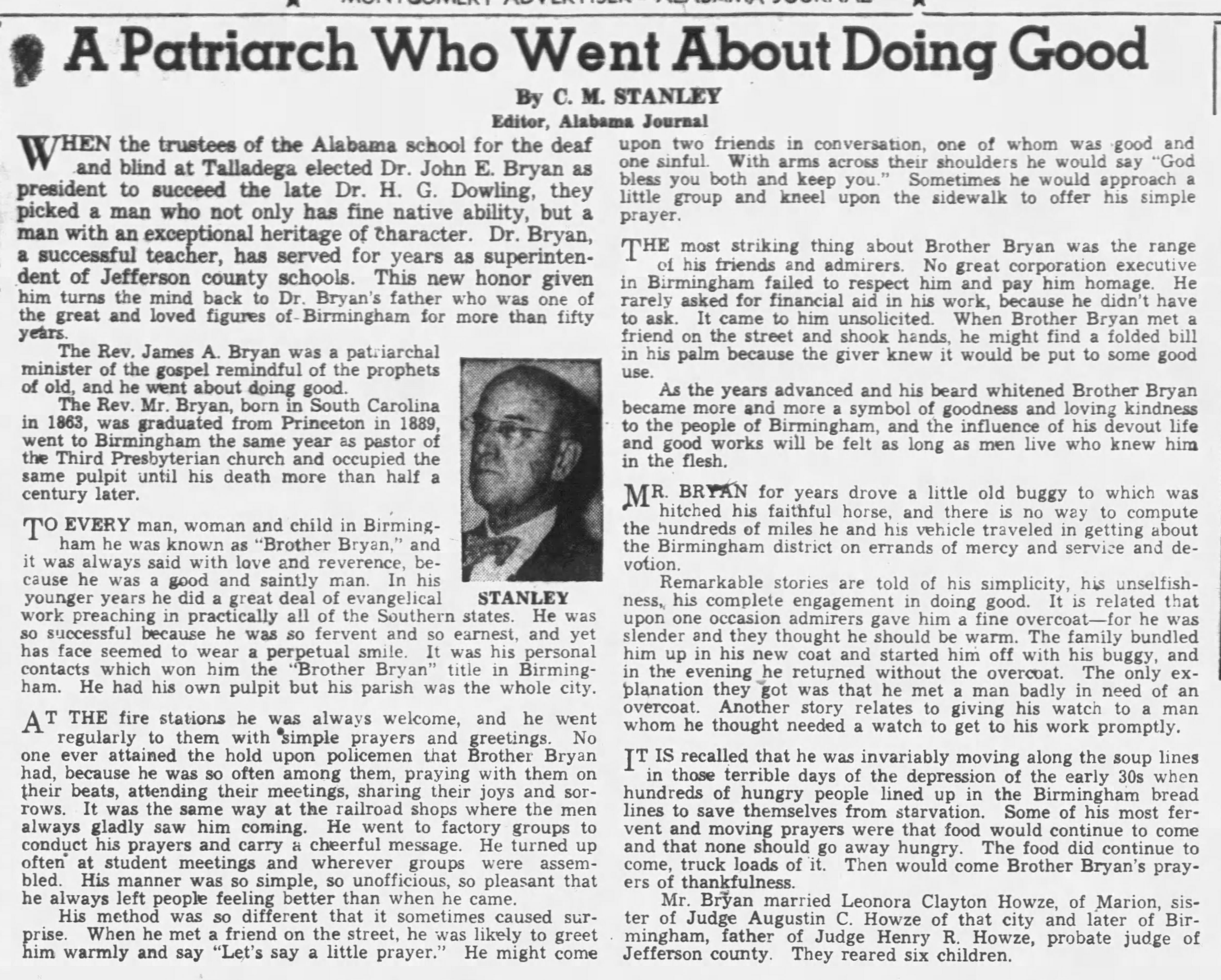 The Patriarch Who Went About Doing Good